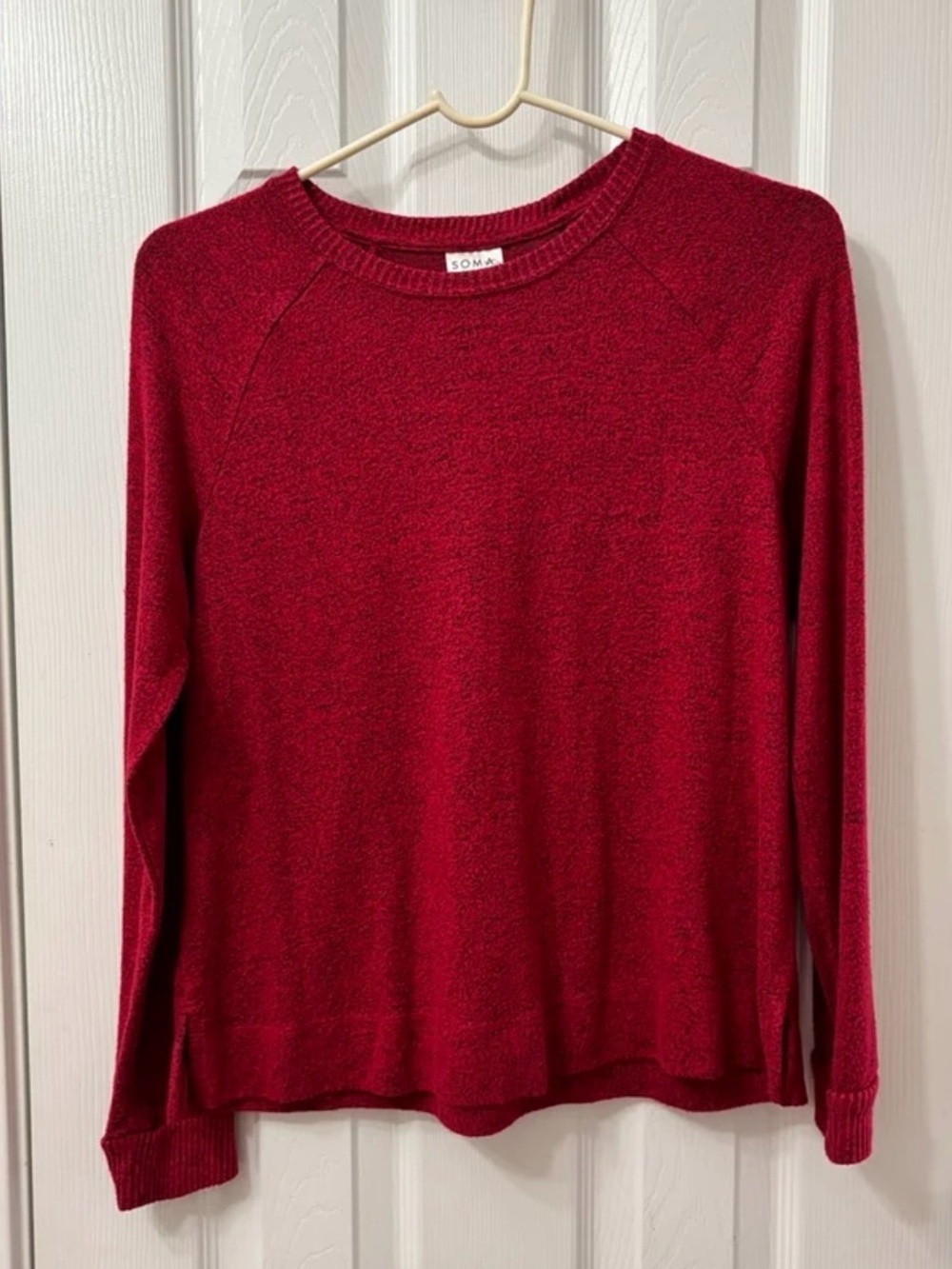 Soma Cozy Lounge Set Women’s Mixed Sizes Small Top Medium Pant Red Pajamas - Picture 9 of 11